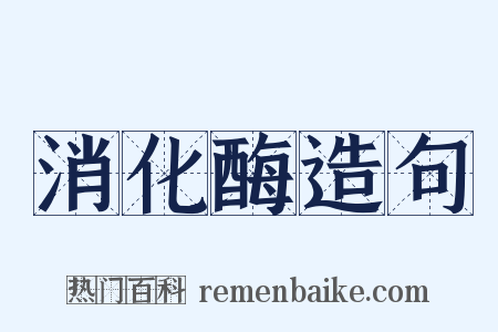 消化酶造句是什么意思的图片